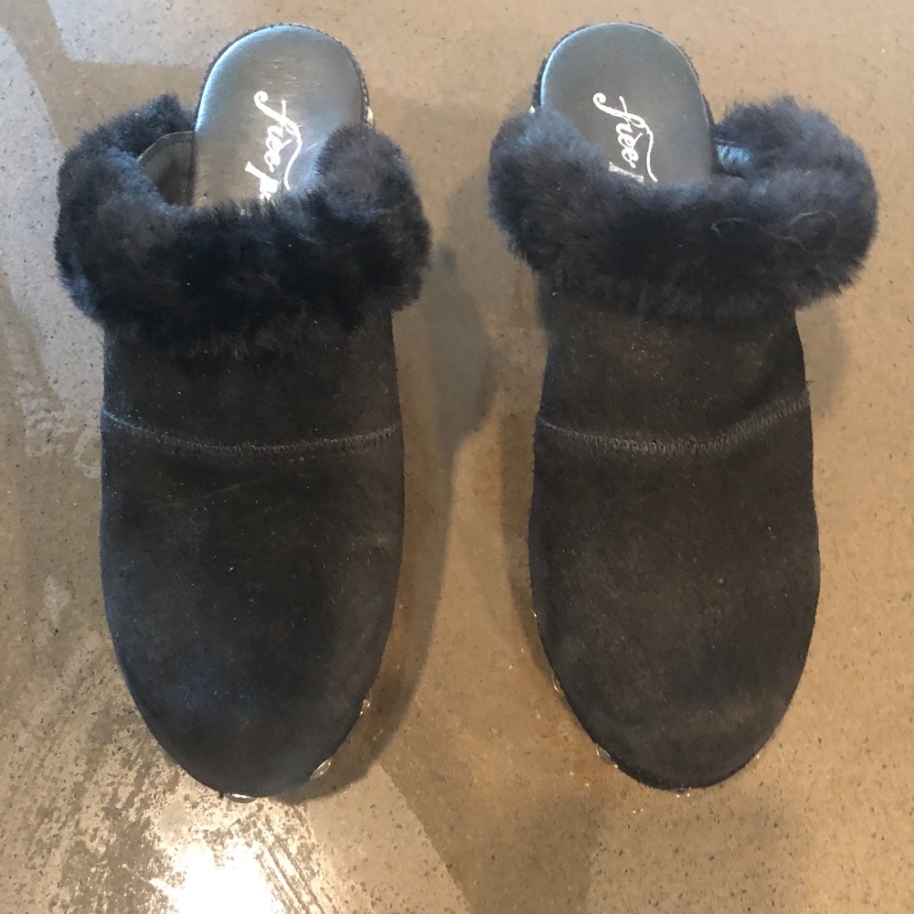 Free People Wood Clogs